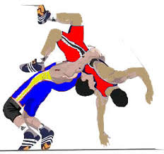 two wrestlers